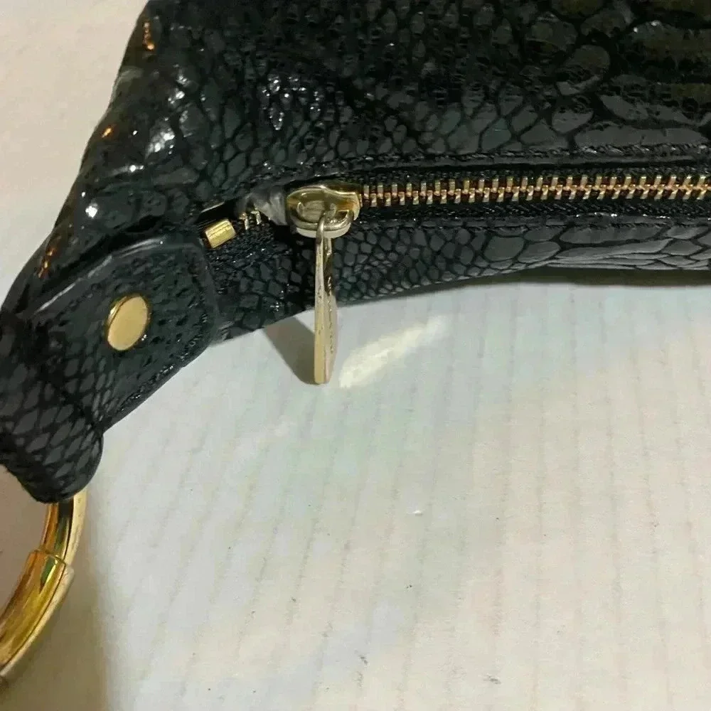 Michael kors snakeskin leather snakeskin embossed satchel handbag